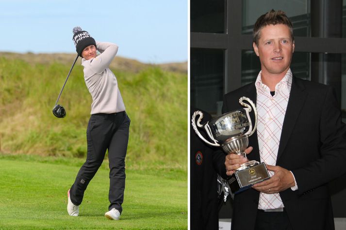 Guðrún Brá varð Íslandsmeistari í fjórða sinn í sumar, líkt og Björgvin faðir hennar afrekaði á sínum tíma. 