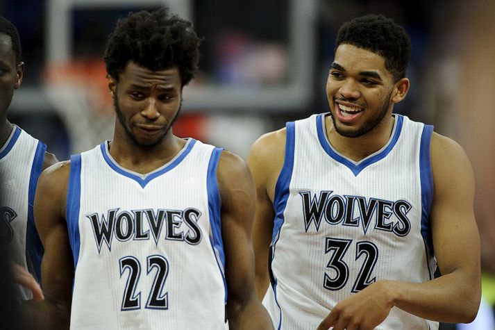 Andrew Wiggins, Karl-Anthony Towns með Timberwolves.