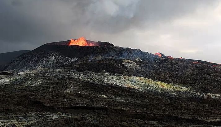 Skjáskot úr vefmyndavél Vísis