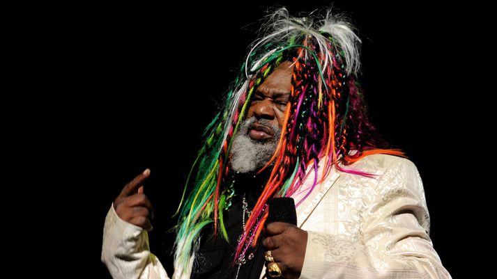 George Clinton á tónleikum.