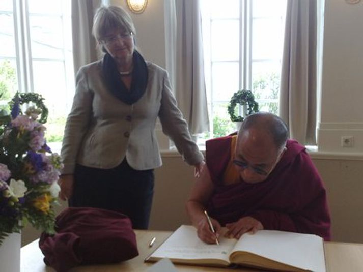 Ásta Ragnheiður og Dalai Lama