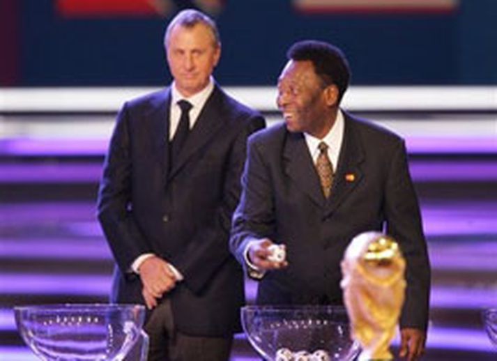 Johan Cruyff ásamt Péle