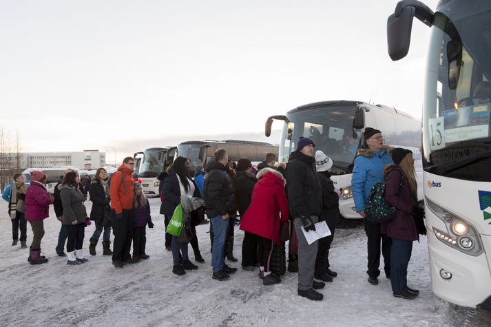 Fjölgun bílaleiga og gististaða hefur fylgt fjölgun ferðamanna hér á landi.