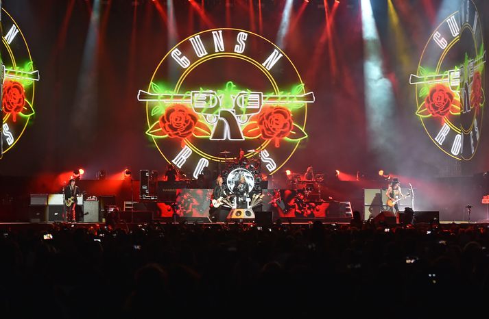 Guns N' Roses á Coachella tónlistarhátíðinni í sumar á þessu ári.