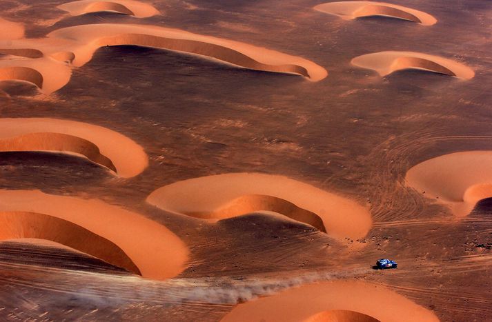 Svipmynd úr Dakar rallinu.