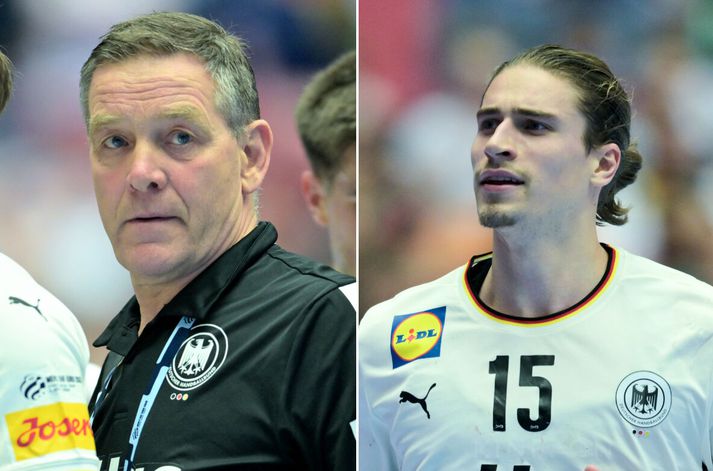 Það er þung stemning í þýska karlalandsliðinu í handbolta eftir svekkjandi úrslit á EM í kvöld gegn Serbum
