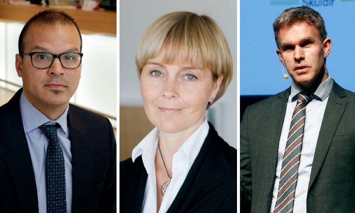 Tryggvi Björn, Elín og Ingólfur eru á meðal þeirra tuttugu sem misstu vinnuna hjá Íslandsbanka.