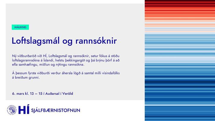 Loftslagsmál og rannsóknir 6. mars