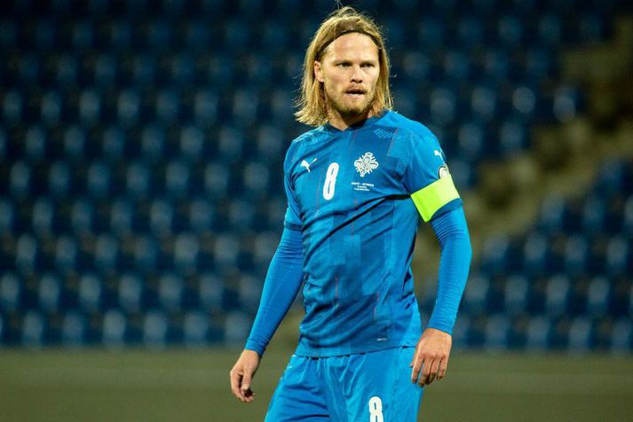 Birkir Bjarnason er fyrirliði Íslands í þessum landsleikjaglugga.