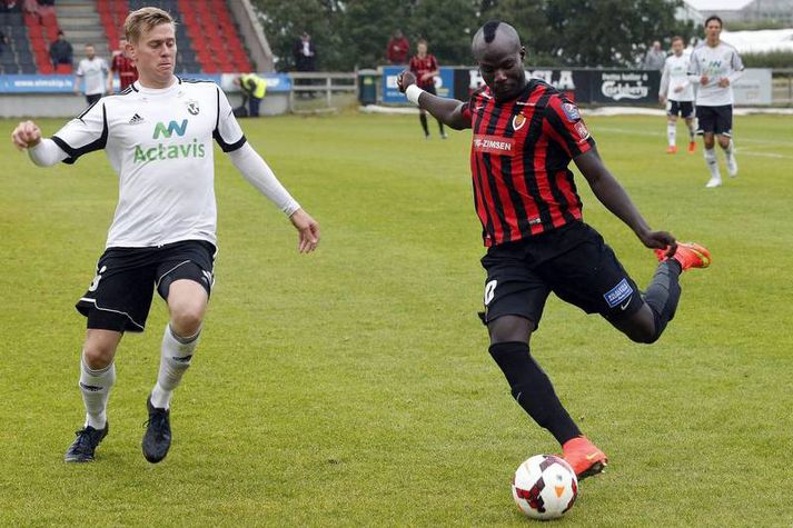 Pape Mamadou Faye hefur skorað níu mörk í 24 leikjum í Pepsi-deildinni fyrir Víking.