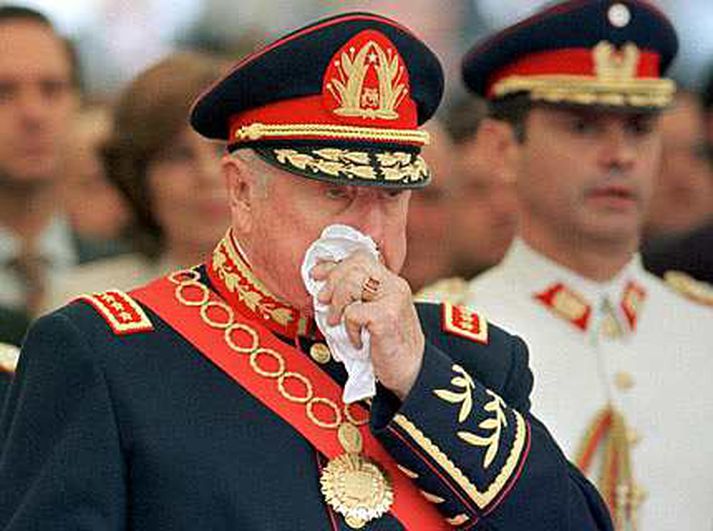 Ágústus Pinochet, fyrrverandi hershöfðingi í Chile.