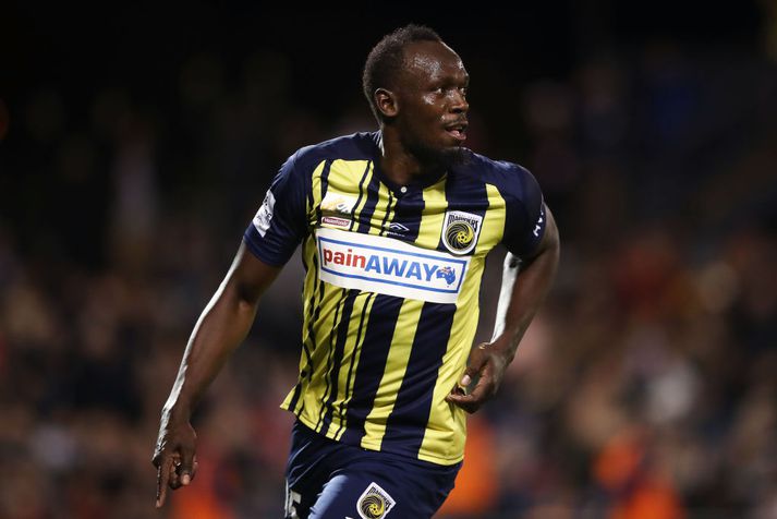 Usain Bolt í leik með CC Mariners