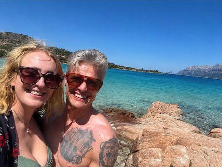 Bryndís Guðjóns og Björgvin Franz sæt saman á Ítalíu.
