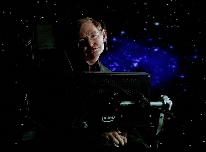 Hawking lést í mars, 76 ára að aldri eftir áratugabaráttu við hreyfitaugungahrörnun