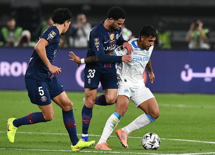 Það var mikil spenna í Kúvæt í kvöld þegar PSG og Marseille mættust.