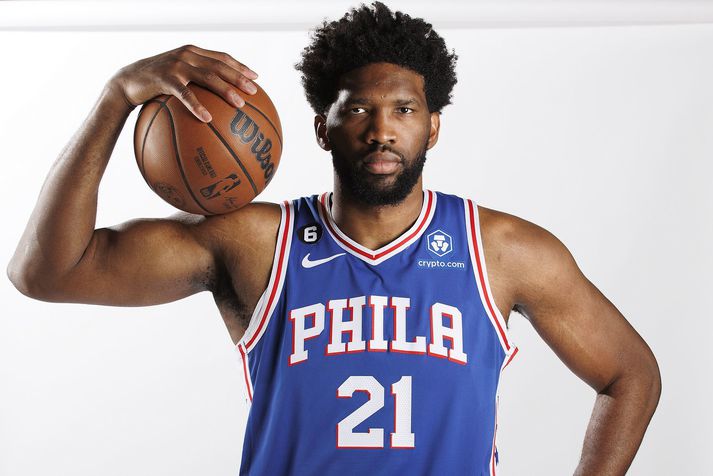 Joel Embiid hefur spilað frábærlega með Philadelphia 76ers undanfarin tímabil.