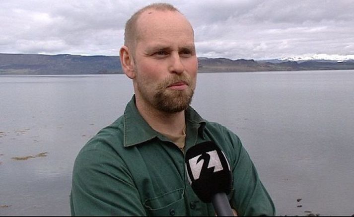 Bergsveinn Reynisson kræklingabóndi sem málið snýst allt um.