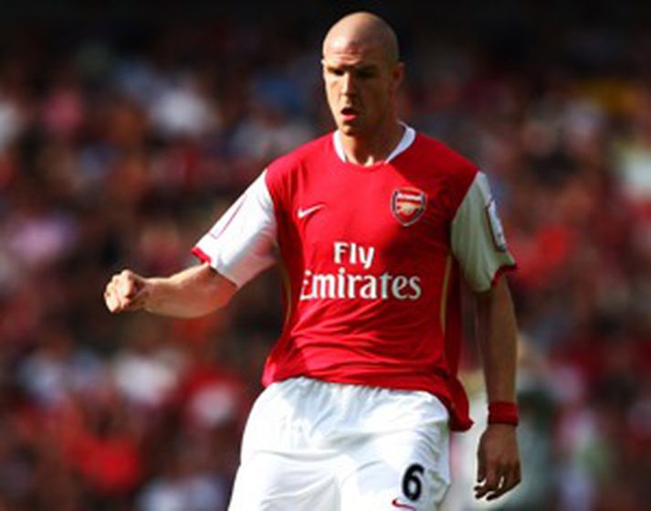 Philippe Senderos var fyrirliði Arsenal í leiknum.