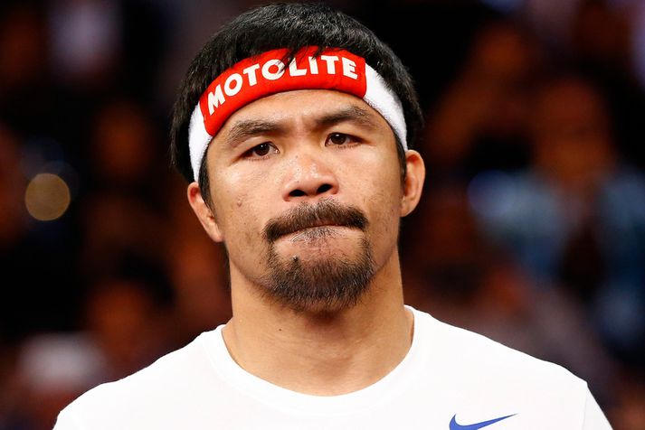 Manny Pacquiao er ekki í góðum málum.