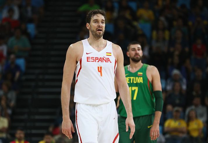 Pau Gasol og félagar rúlluðu yfir Litháa.