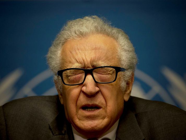 Lakhtar Brahimi, erindreki Sameinuðu þjóðanna í málefnum Sýrlands á ærið verk fyrir höndum í Sviss.