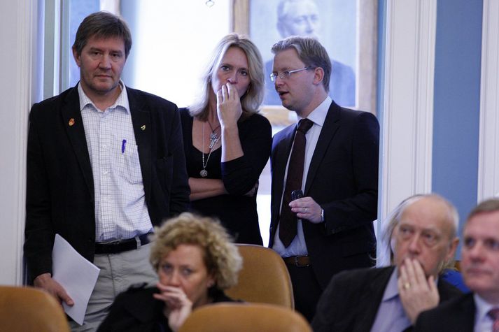 Björn Valur sat á þingi þarsíðasta kjörtímabil og varð varaformaður árið 2013.