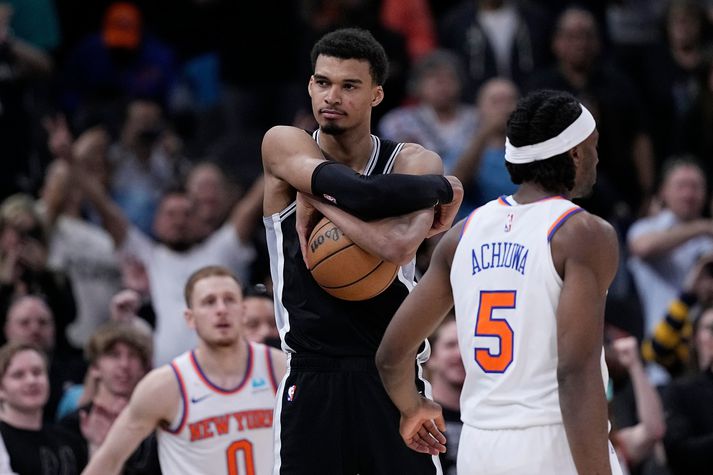 Það voru gerðar miklar væntingar til Victor Wembanyama fyrir hans fyrsta tímabil í NBA en hann hefur staðið undir þeim.