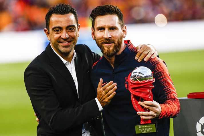 Xavi Hernandez og Leo Messi léku lengi saman en munu þeir vinna aftur saman hjá Barcelona?