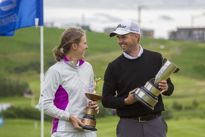 Birgir Leifur Hafþórsson og Ólafía Þórunn Kristinsdóttir urðu Íslandsmeistarar 2014.