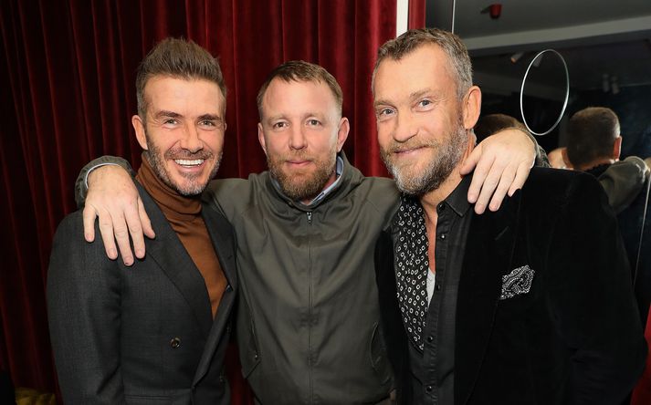 David Beckham, Guy Ritchie og Björgólfur Thor.