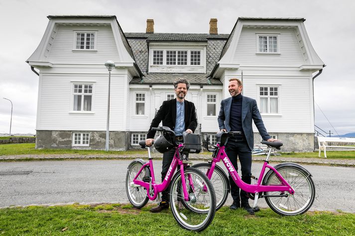 Dagur B. Eggertsson borgarstjóri og Skúli Mogensen, forstjóri WOW air.