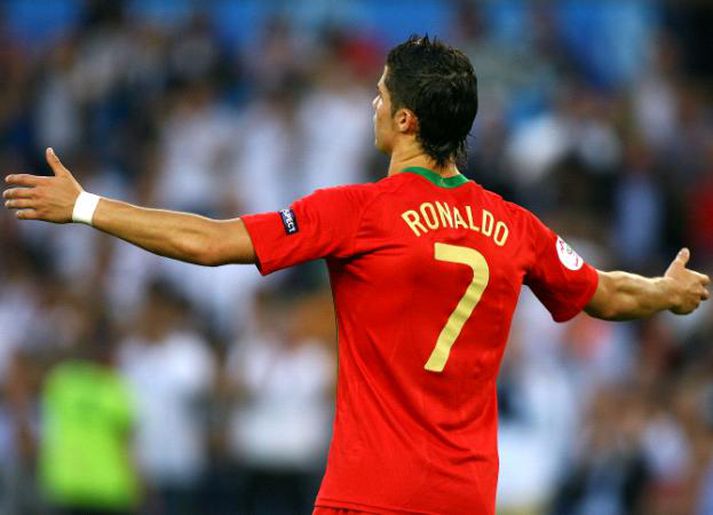 Ronaldo á Evrópumótinu fyrr í sumar.