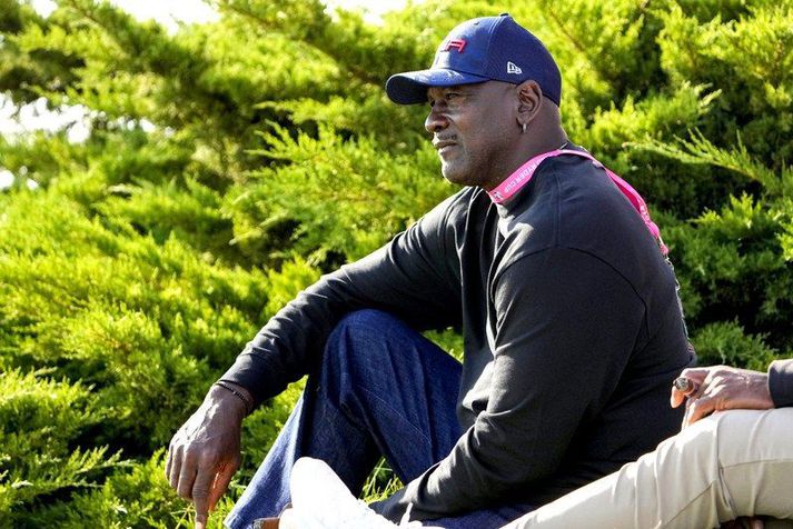 Michael Jordan fylgist með Ryder bikarnum í golfi um helgina.