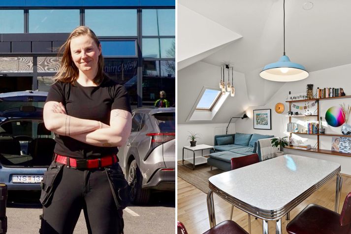 Aníta Björt, Iðnaðarmaður ársins 2026, er að selja krúttlega rishæð í Úthlíð.
