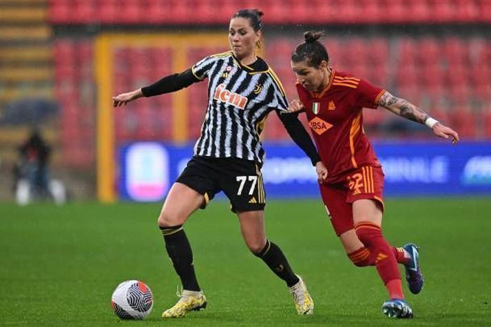 Sara Björk Gunnarsdóttir í leik gegn Roma fyrr á tímabilinu