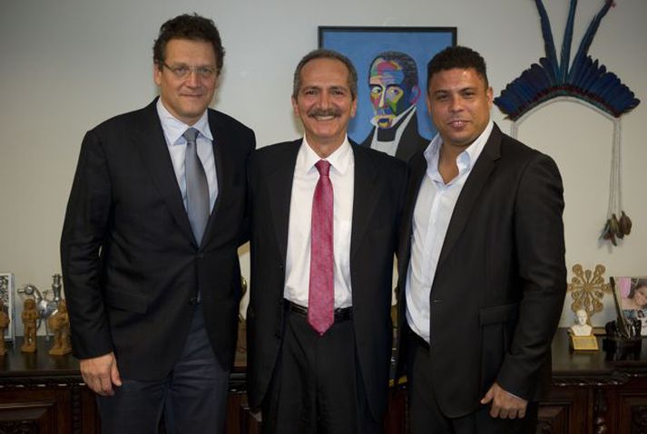 Valcke, Rebelo og Ronaldo á mánudaginn.