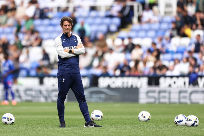 Thomas Frank stýrði Tottenham í fyrsta skipti í dag í 2-0 sigri gegn Reading.