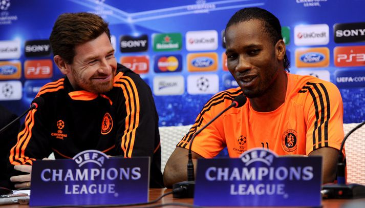 Andre Villas Boas og Didier Drogba.