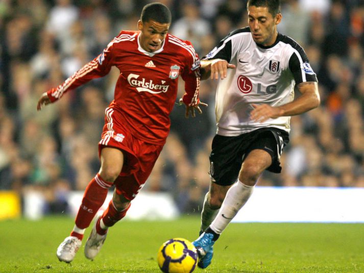Nathan Eccleston í leiknum á móti Fulham.