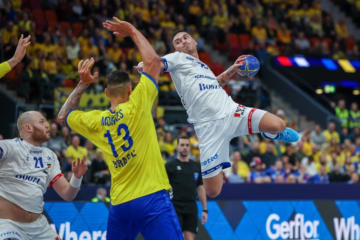 Donni, Kristján Örn Kristjánsson, átti góðan leik í kvöld.