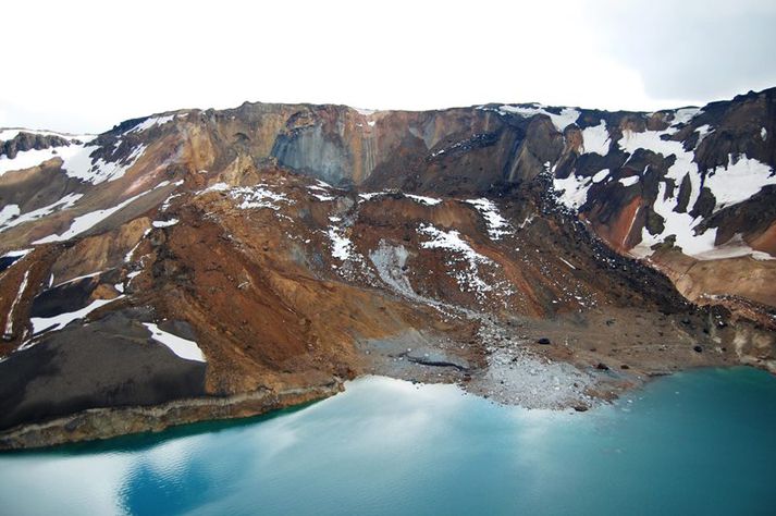 Mikið berghlaup varð í Öskju þann 21. júlí síðastliðinn.