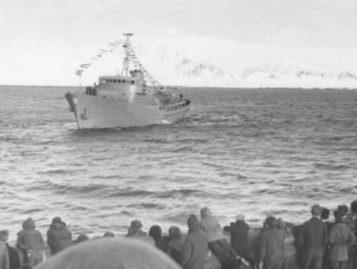 Við komu Óðins í janúar 1960. Mynd/lhg.is