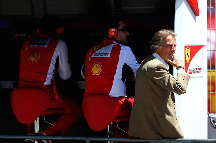 Montezemolo þungt hugsi á Monza.