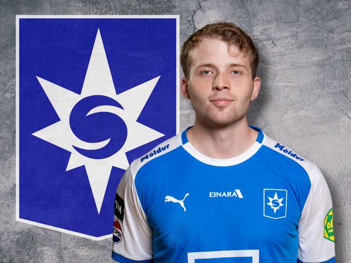 Bjarki Jóhannsson er að láni hjá Stjörnunni frá FH. Hann átti stóran þátt í sigrinum í kvöld.