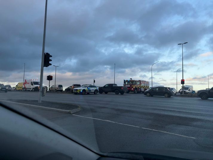 Frá vettvangi í Urriðaholti.