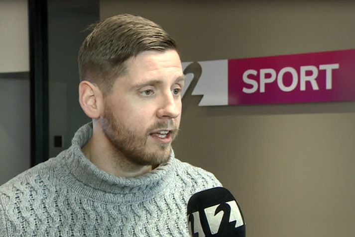 Lárus Helgi Ólafsson átti frábæran leik í liði Fram í kvöld.