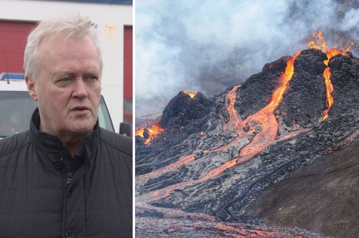 Fannar segir að miðað við spár muni gasmengun ekki berast til Grindavíkur á næstu dögum.