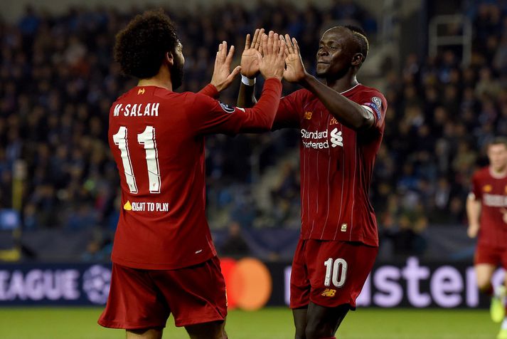 Mohamed Salah og Sadio Mané eru auðvitað báðir í hópnum.