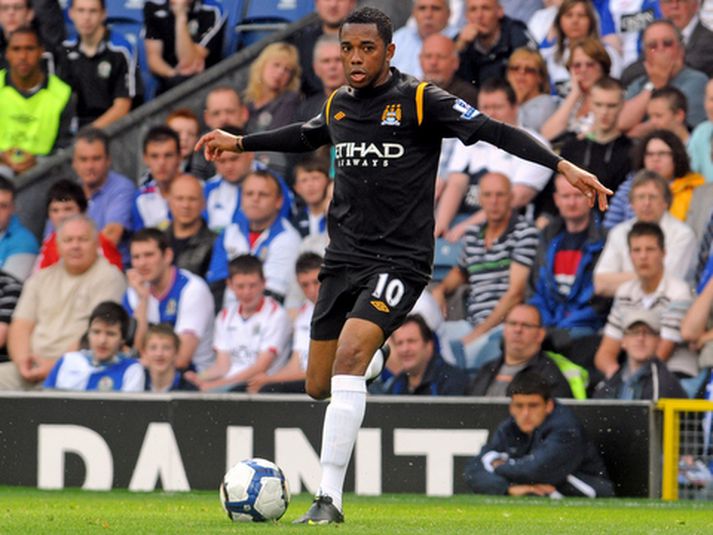 Robinho er meiddur á ökkla.
