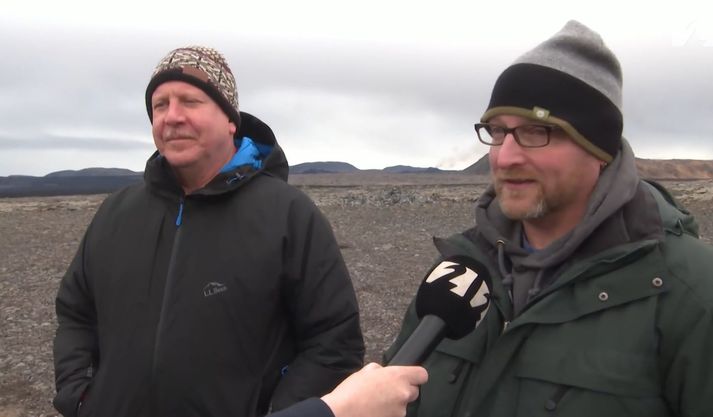 Nafnarnir fundu veginn fyrir tilviljun og voru ánægðir með útsýnið. 